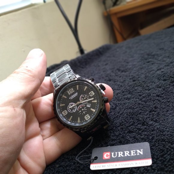 Black Large face big and beautiful pro series sports watch